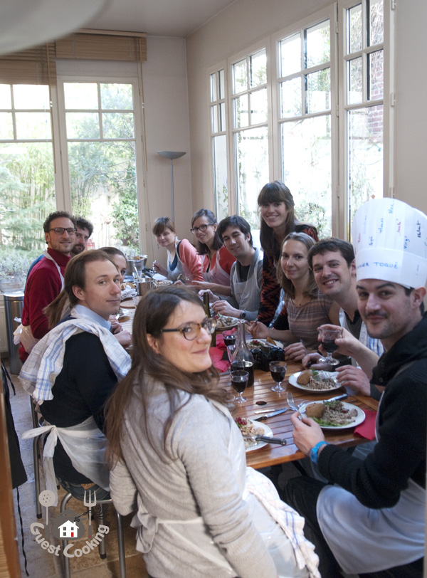 Cours de cuisine entre amis